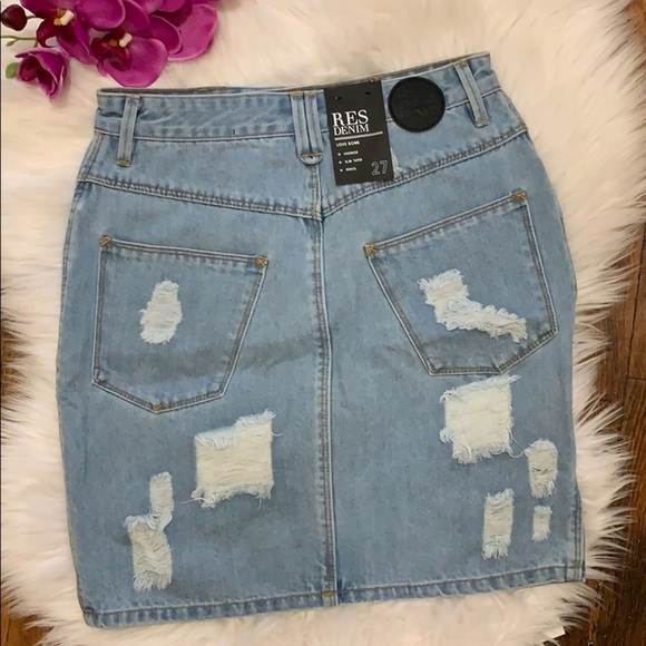 𝅺NWT RES DENIM HIGHRISE PENCIL SKIRT😍👌 - Picture 2 of 8
